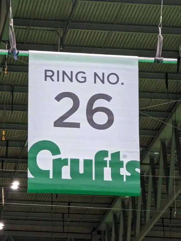 Crufts 2023 sign
